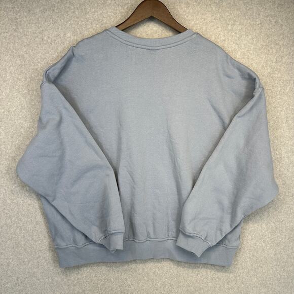 Universal Thread Leisure Studio Oversized Graphic Sweatshirt Women Size XXL Blue - Picture 2 of 15